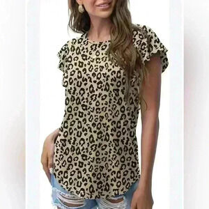 PrinStory Women's Animal Print Top (W1)